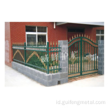 Villa Courtyard Aluminium Art Fence Yard Pintu masuk